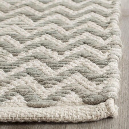 Safavieh Cotton Kilim Medium Rectangle Area Rug, Dark Green and Ivory - 4 x 6 ft. KLC121C-4